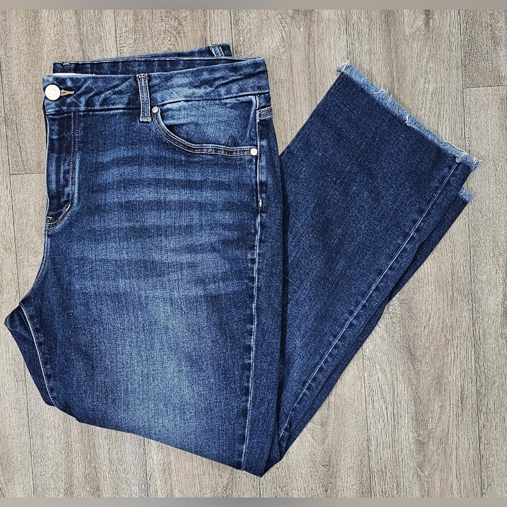 KanCan Dark Blue Straight Leg Jeans